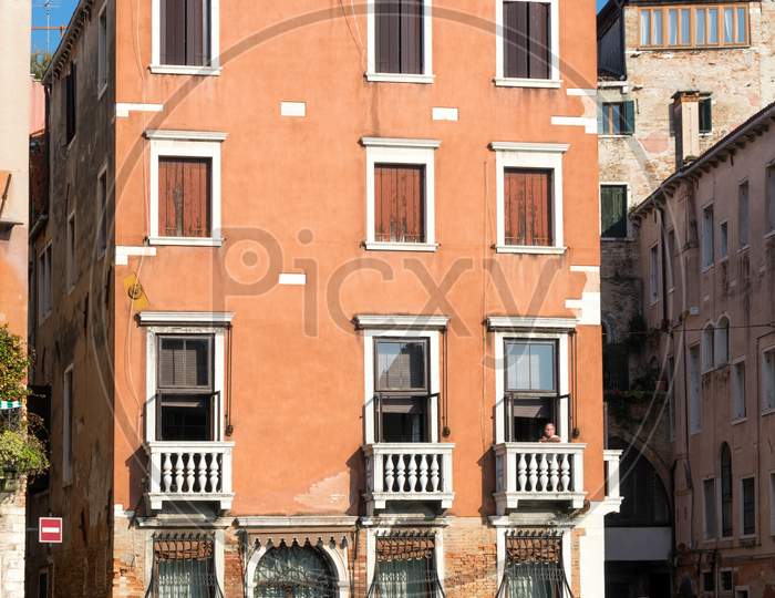 Colurful Building In Venice