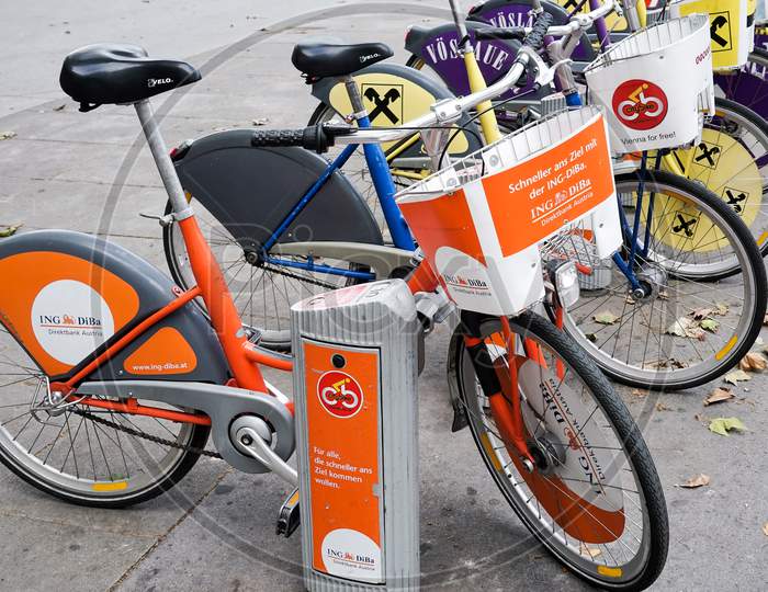 Bicycles For Hire In Vienna