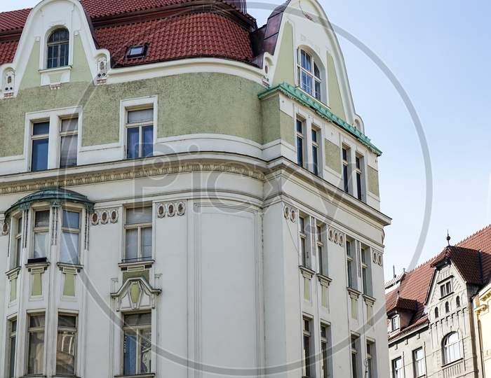 Ornate Apartment Blocks In Prague