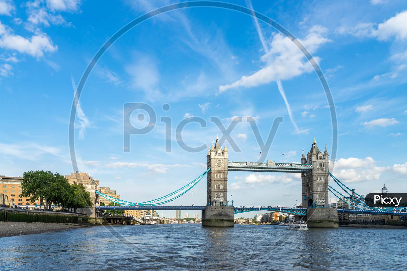 View Of Tower Bridge From The River Thames
