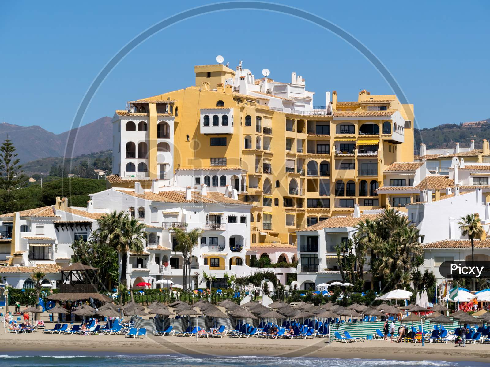 Cabo Pino, Andalucia/Spain - May 6 : View Of Cabo Pino Spain On May 6, 2014. Unidentified People.