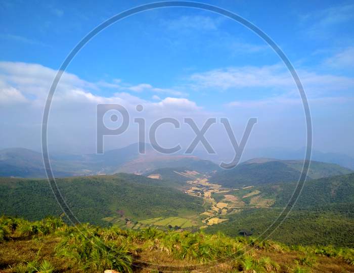 Deomali hill top view deomali mountain peak of odisha