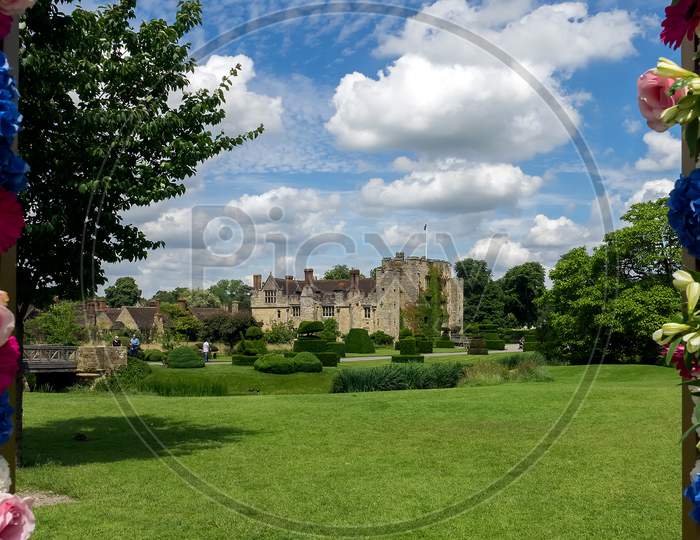 View Of Hever Castle On A Sunny Summer Day