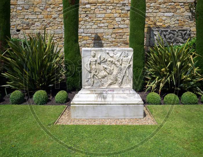 Old Memorial In The Garden At Hever Castle