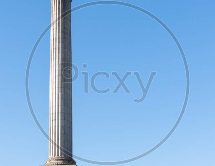 View Of Nelson'S Statue And Column In Trafalgar Square