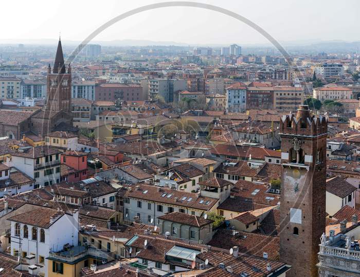 View Of Verona From The Lamberti Tower