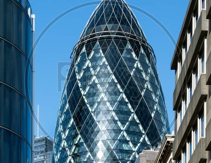 View Of The Gherkin Building In London