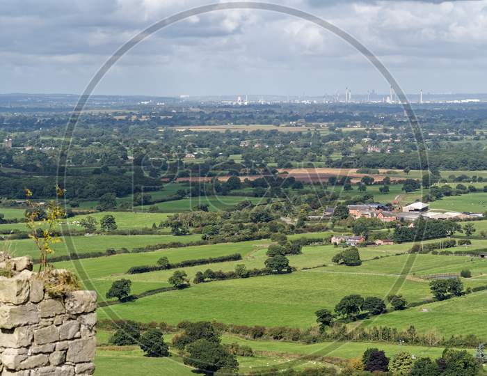 View Of The Cheshire Countryside From Beeston Castle
