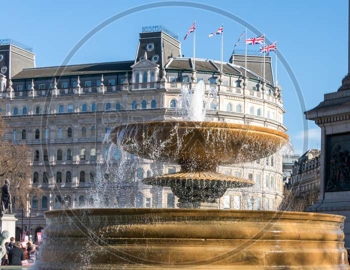 Fountain In Trafalgar Square