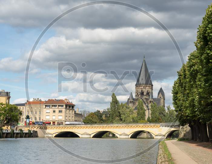 View Of Temple Neuf In Metz Lorraine Moselle France