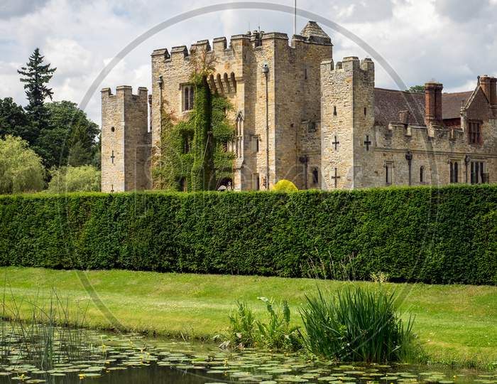 View Of Hever Castle On A Sunny Summer Day