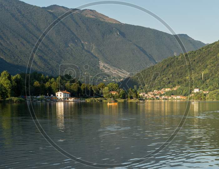 View Of Lake Endine Near Bergamo
