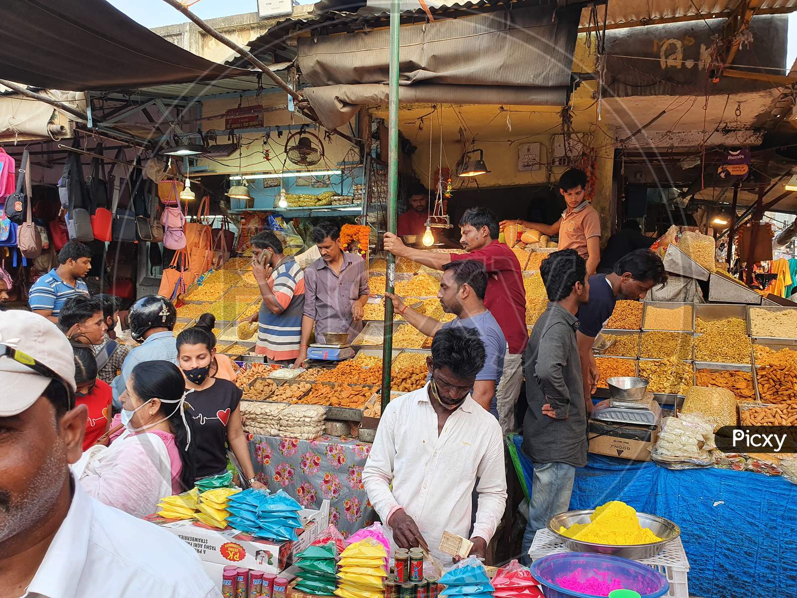 selling sweets at Holi time
