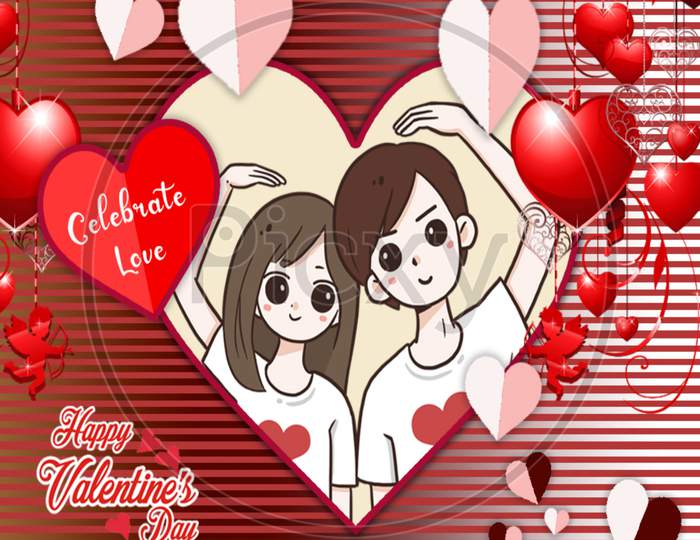 Lovely Valentine Post Design For Lovers