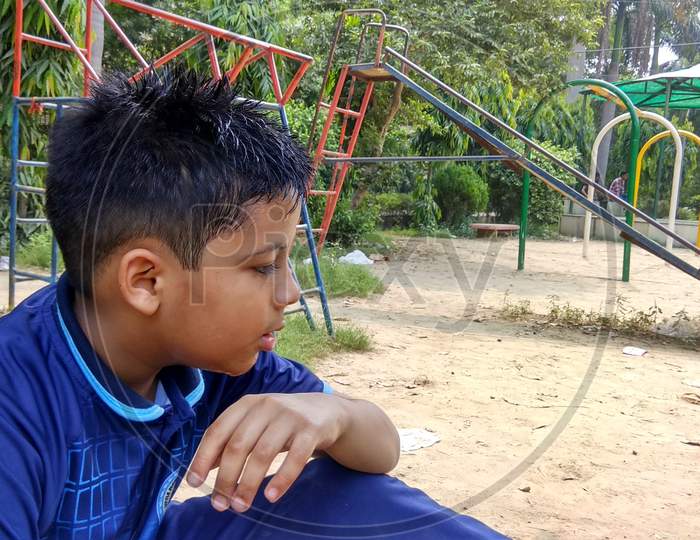 Different mood of kid (Child) in outdoor, Mood of Child