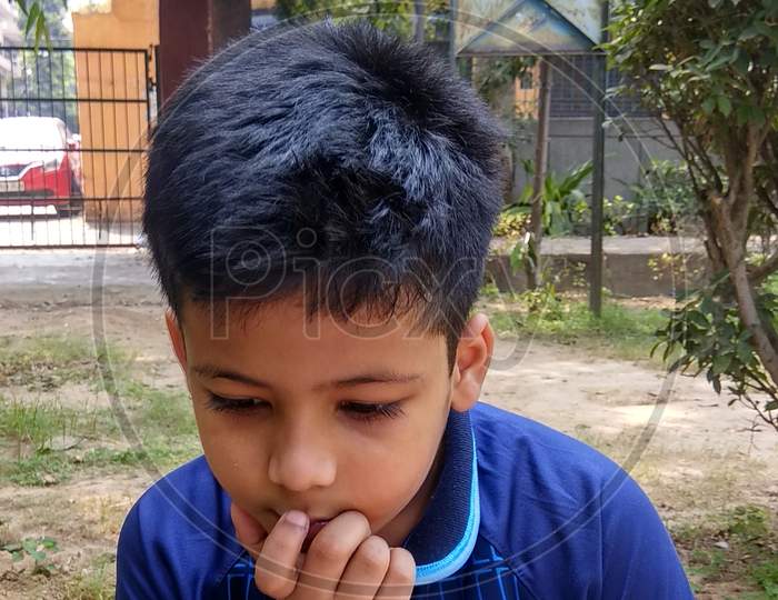 Different mood of kid (Child) in outdoor, Mood of Child