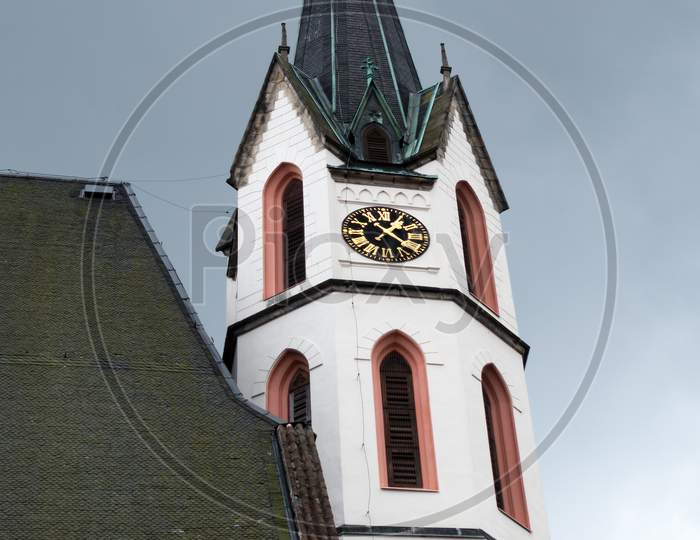 Exterior View Of St. Vitus Church In Krumlov