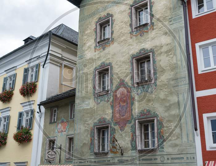Old Decorated Building In St Wolfgang