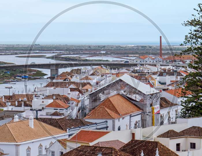 Tavira, Southern Algarve/Portugal - March 8 : Skyline Of  Tavira Portugal On March 8, 2018