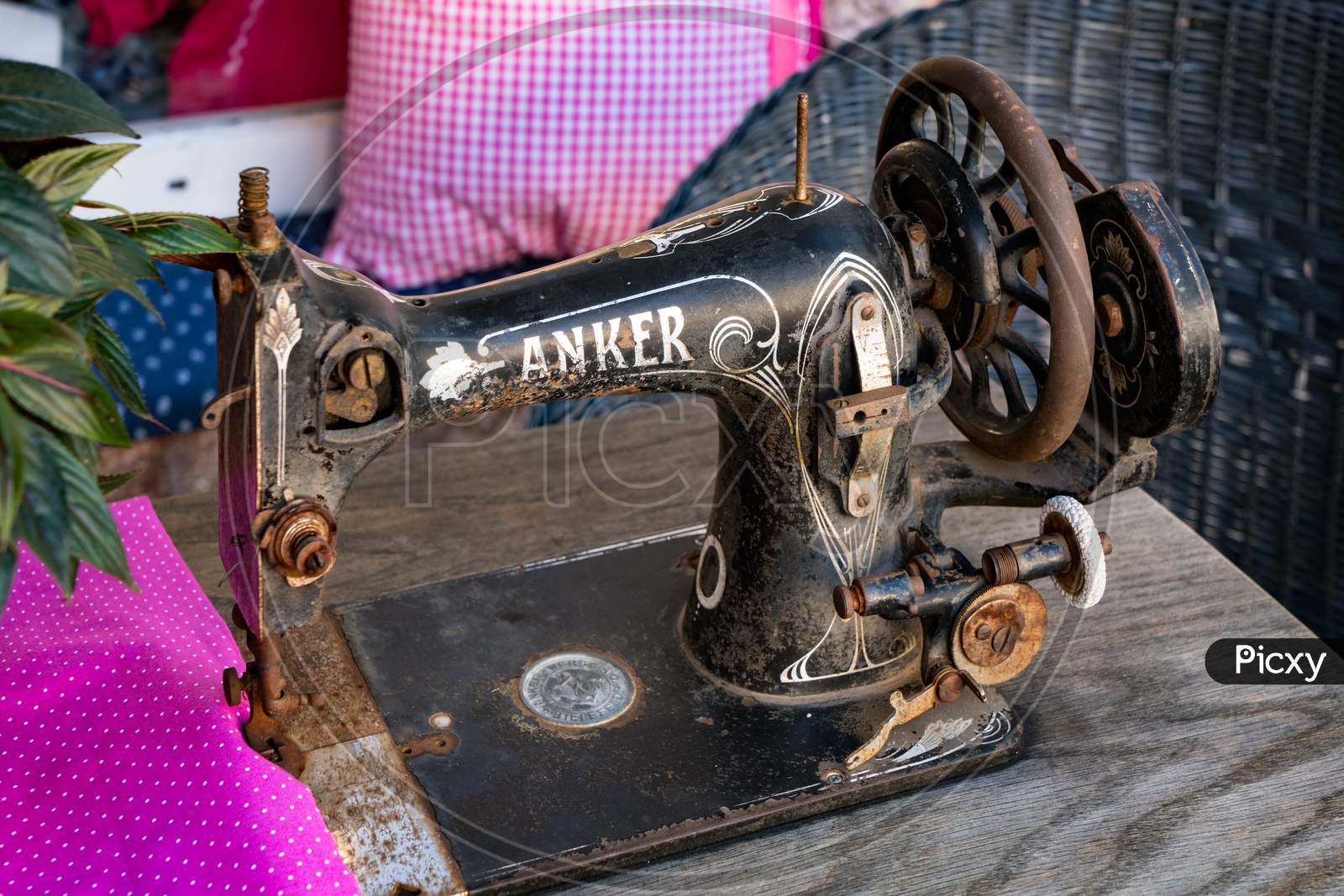 Old Sewing Machine On Display In Hallstatt