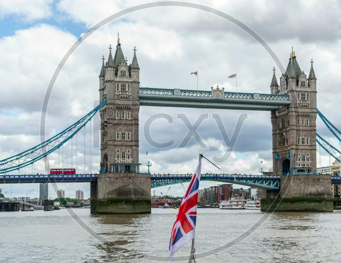 London - July 30 : View Of Tower Bridge In London On July 30, 2017