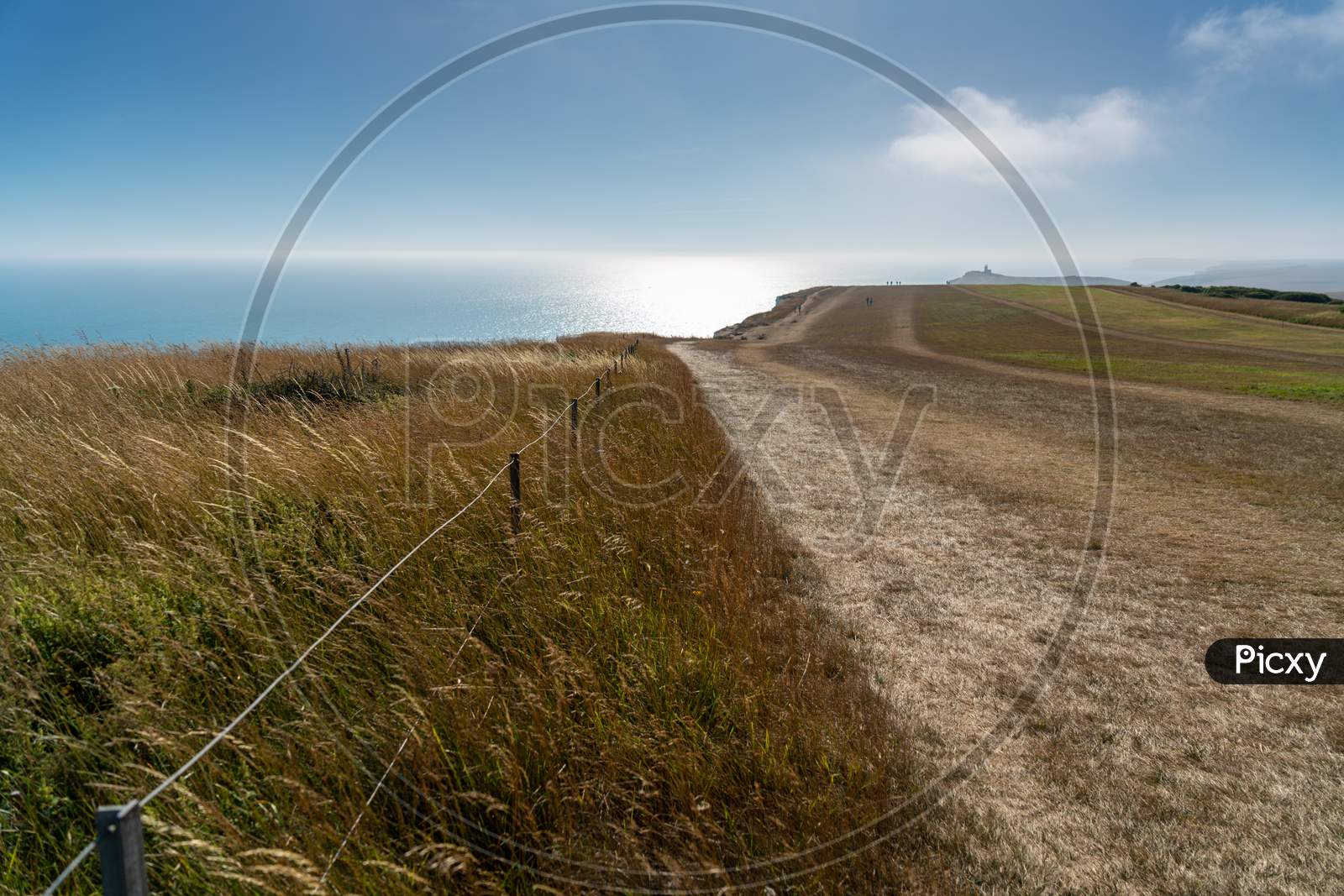 Where The South Downs Meets The Sea At Beachy Head In East Sussex