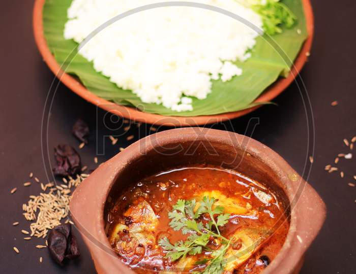 Kerela Fish Curry and Rice