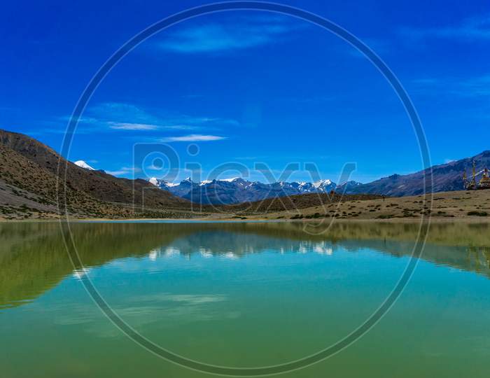 dhankar lake  Spiti Valley india