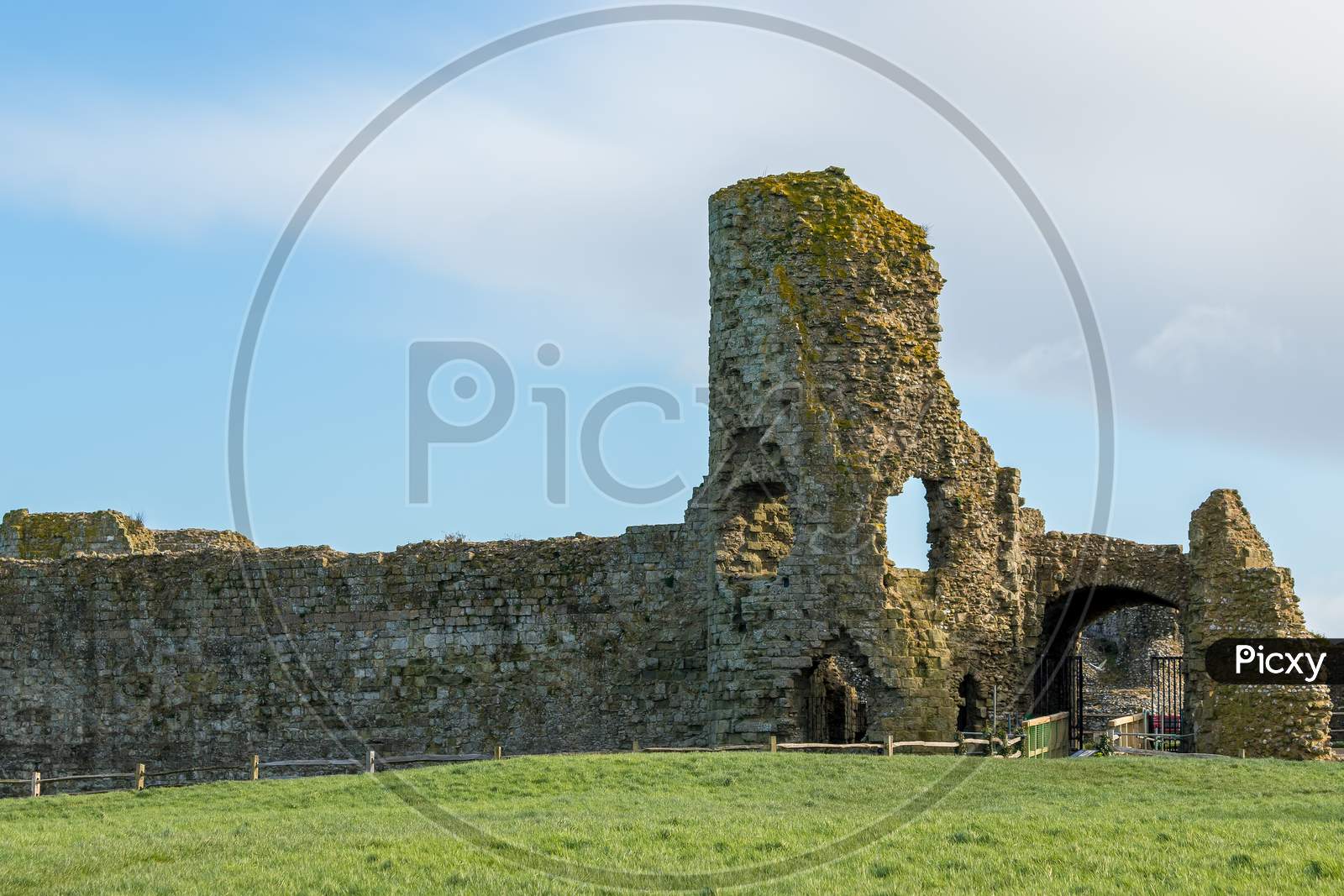 Pevensey, East Sussex/Uk - March 1 : Entrance To The Derelict Castle In Pevensey East Sussex On March 1, 2020