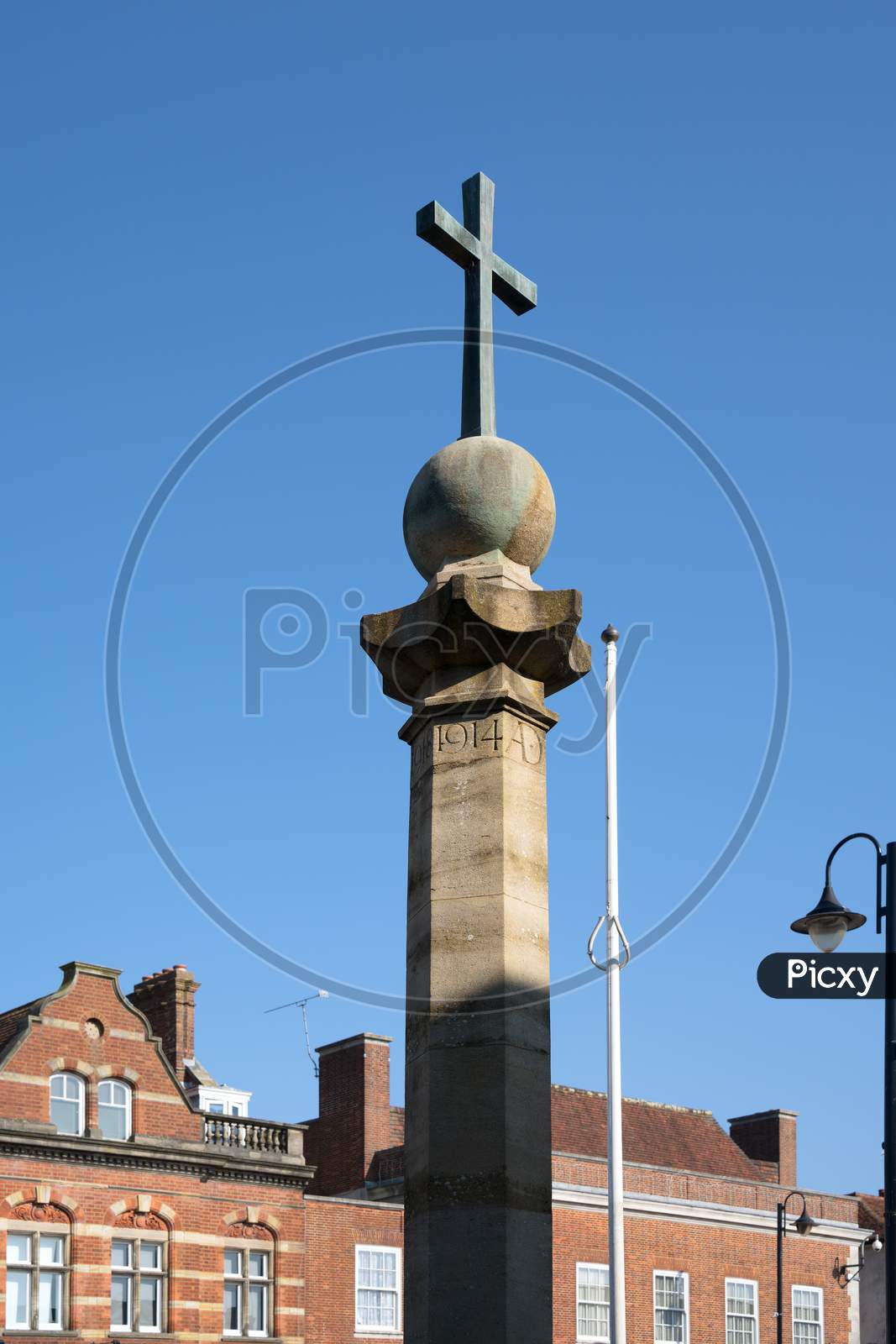East Grinstead, West Sussex, Uk - March 1 : View Of The War Memorial In East Grinstead On March 1, 2021