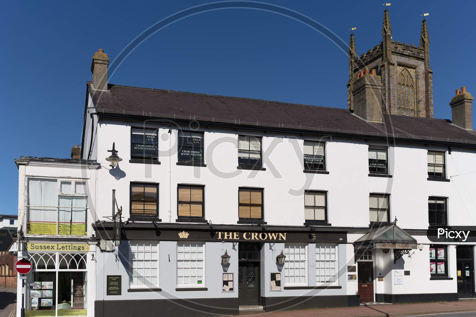 Image of East Grinstead West Sussex Uk March 9 Pub Closed