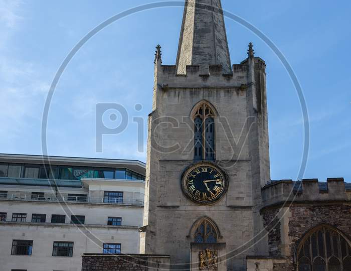 Bristol, Uk - May 14 : View St John'S Church In Bristol On May 14, 2019