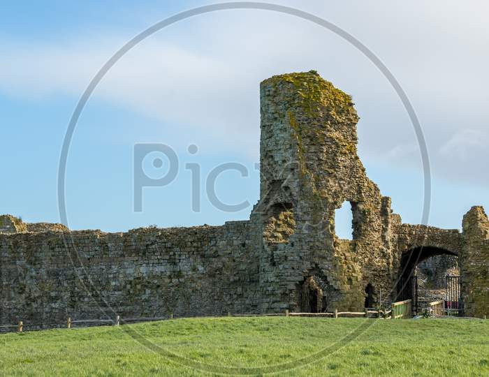 Pevensey, East Sussex/Uk - March 1 : Entrance To The Derelict Castle In Pevensey East Sussex On March 1, 2020