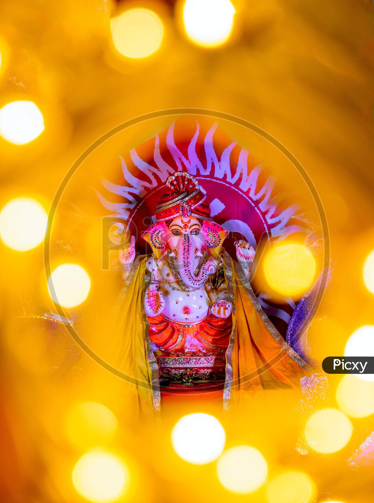 Lord Ganesh is worshiped first before starting anything new. Lord Ganesha clears the obstacles and paves the way for us to move forward in life. · The large elephant head of Lord Ganesha symbolizes wisdom, understanding, and a discriminating intellect that one must possess to attain perfection in li