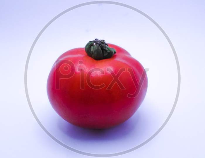 Red tomato white background image