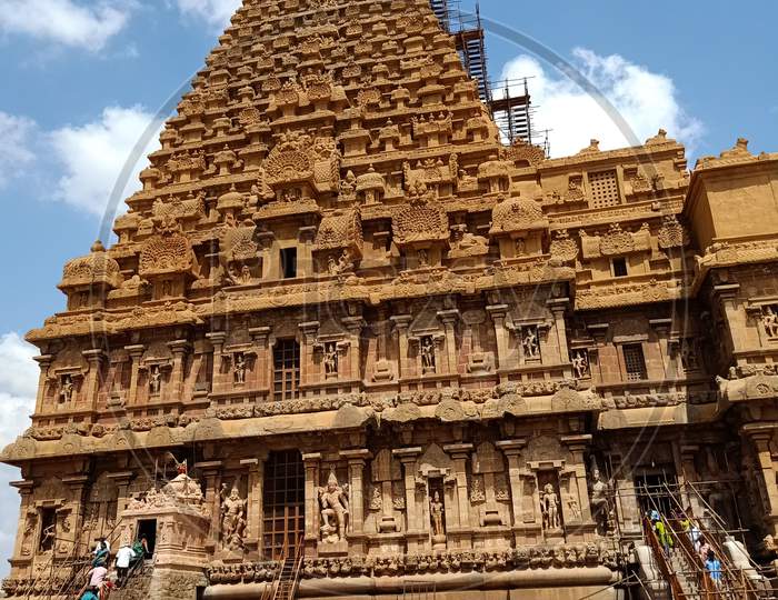 Peruvudaiyār Kōvil or Brihadeeswara Temple or Big Temple in Thanjavur, Tamil Nadu, India, UNESCO Site.
