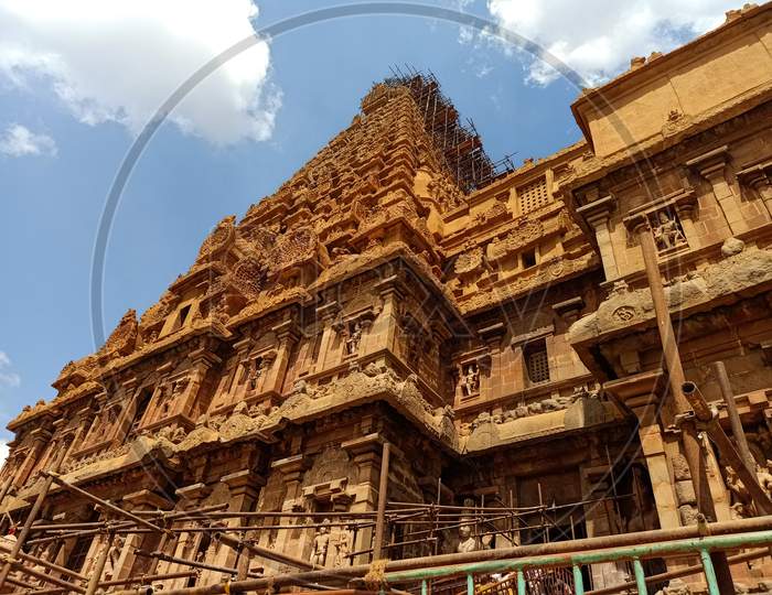 Peruvudaiyār Kōvil or Brihadeeswara Temple or Big Temple in Thanjavur, Tamil Nadu, India, UNESCO Site.