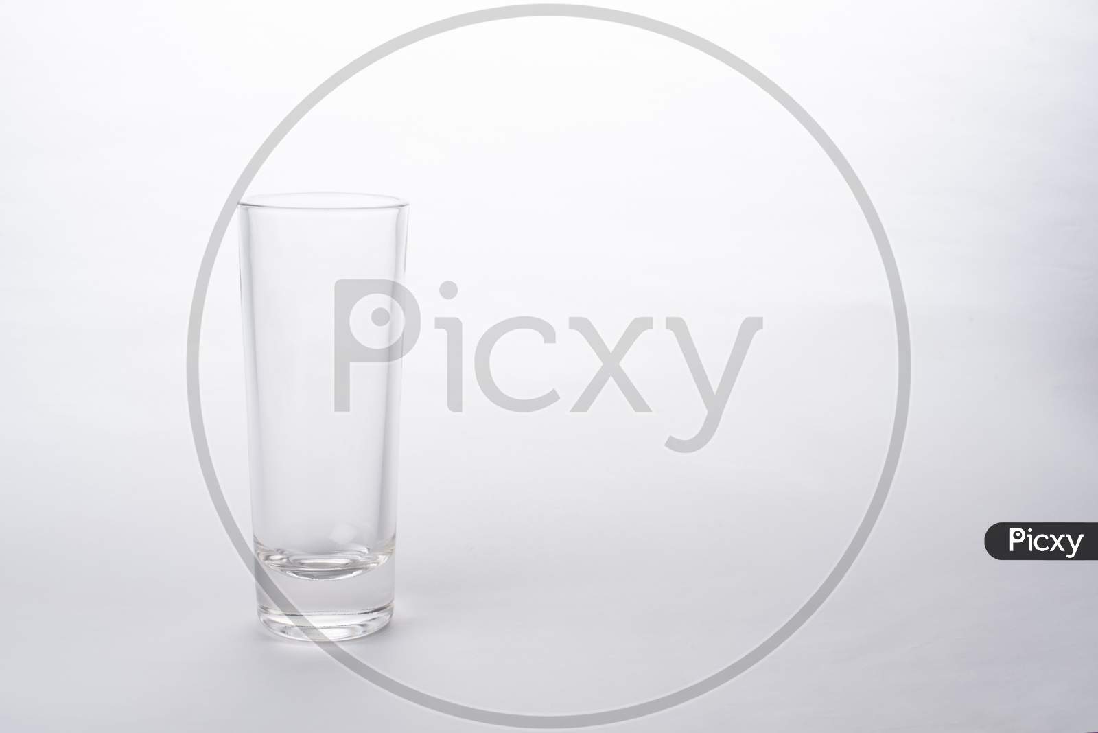glass of whisky and brandy isolated on a white background