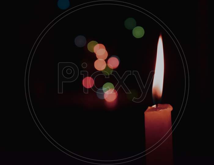 candle light with bokeh