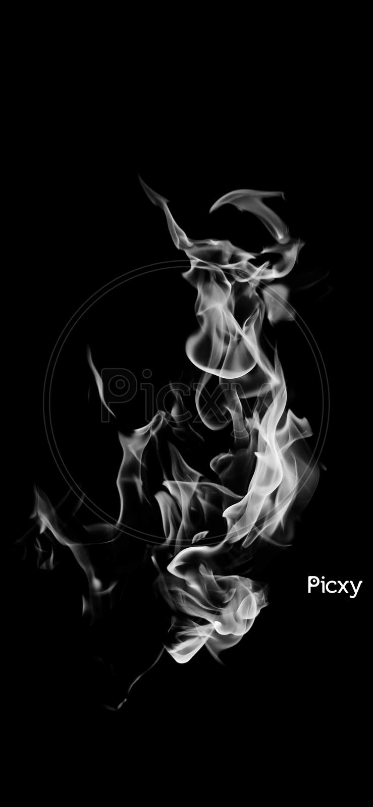 smoke of rising flames