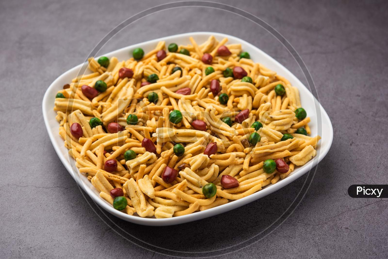 Image Of Bombay Mix Also Known As Chanachur Or Chiwda Or Farsan Served ...