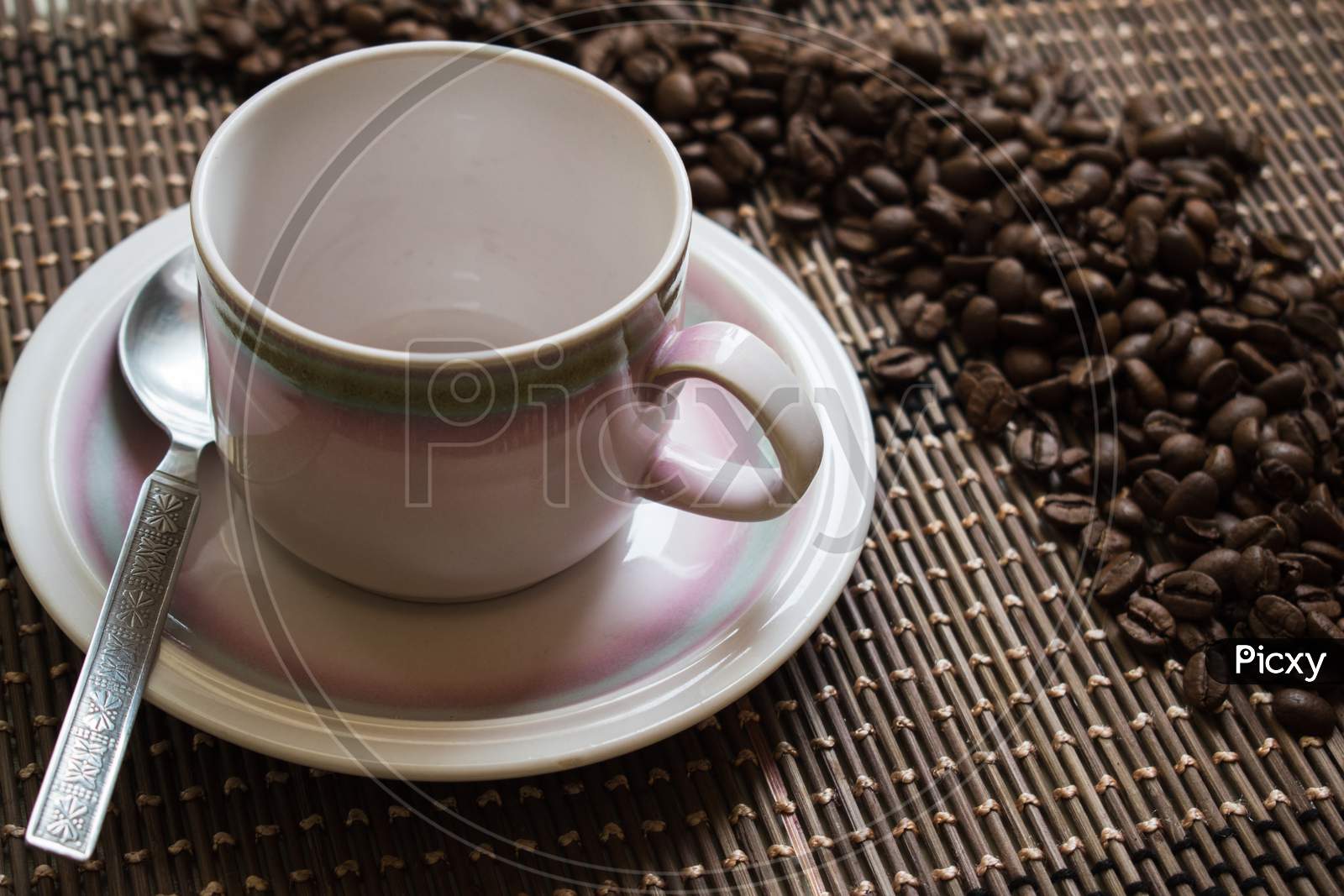 Coffee Cup And Coffee Beans