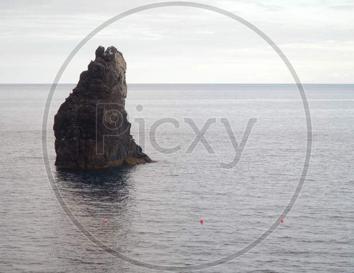 Landscape Of Rock And Ocean