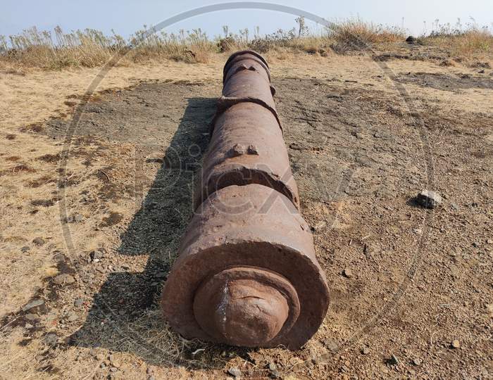 Old cannon in the fortress