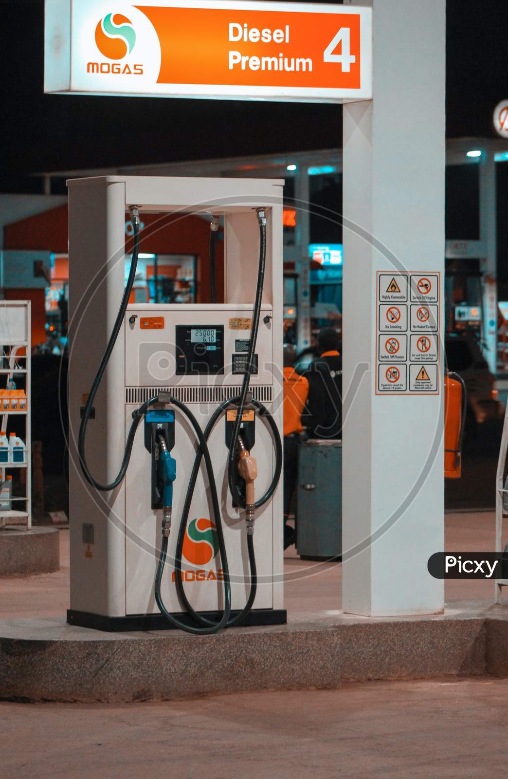 Petrol pump after petrol price rises