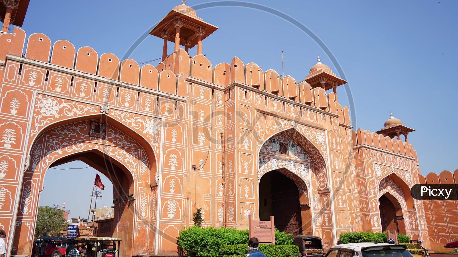 Beautiful Gate Closeup Inaugurate By Sawai Raja Man Singh Work With His Architect.