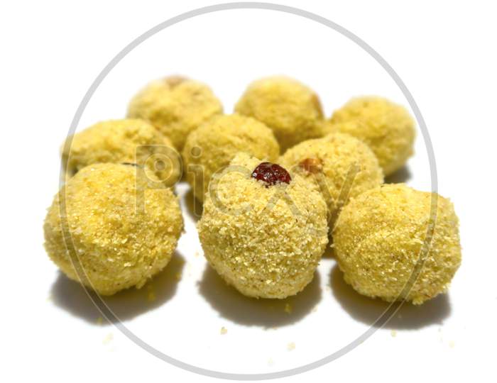 Indian Sweet Laddu Made Of Rava