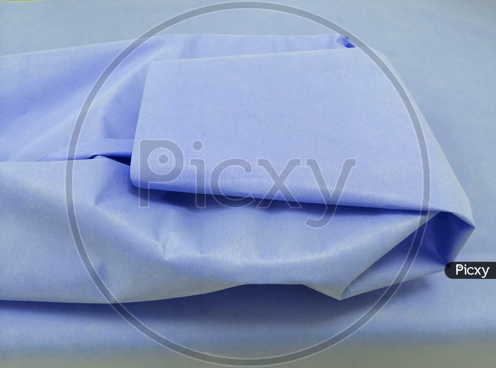 Packing Of Surgical Instrument With Sterilization Blue Drape