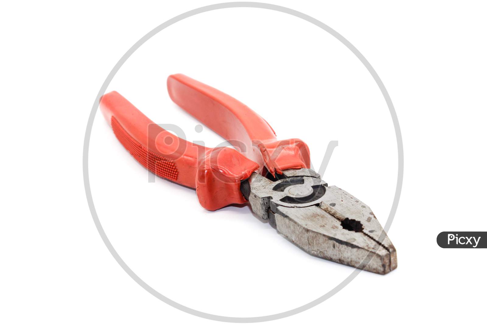 A Picture Of Wire Cutter Isolated On White Background