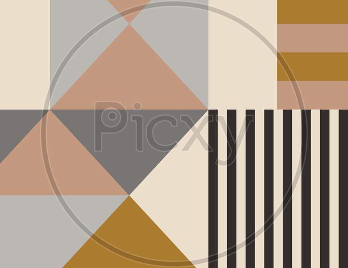 Seamless pattern in modern abstract style.